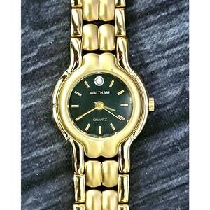 Rare Vintage Waltham Womans Watch Diamond Dial New In Box